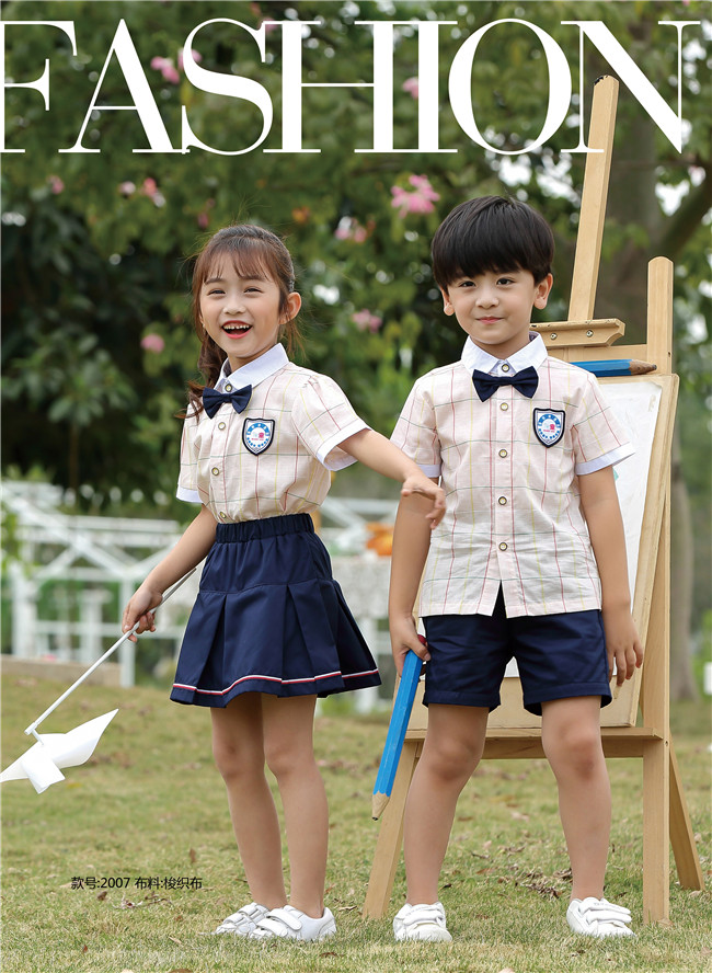 鄰童園服格子衫，夏季熱賣款